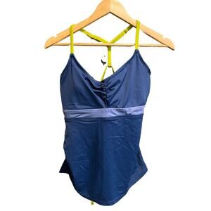 Title Nine Blue Women's Swimsuit Title Rave‎ Tankini Top Size 38C